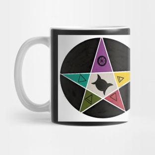 Element pentagram Mug